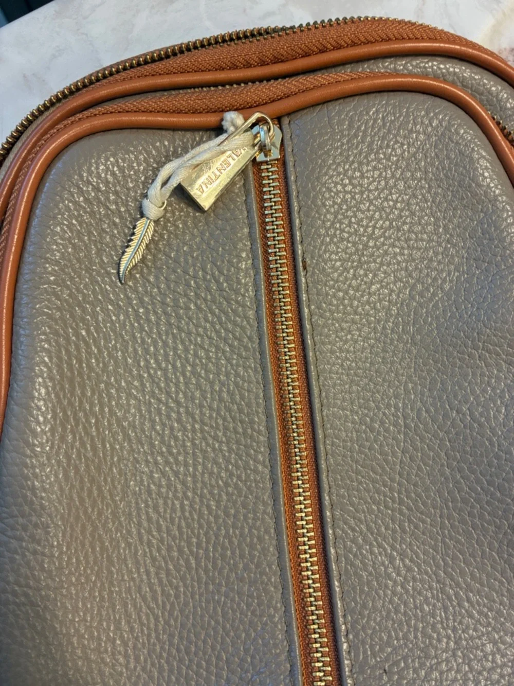Valentino pebbled leather